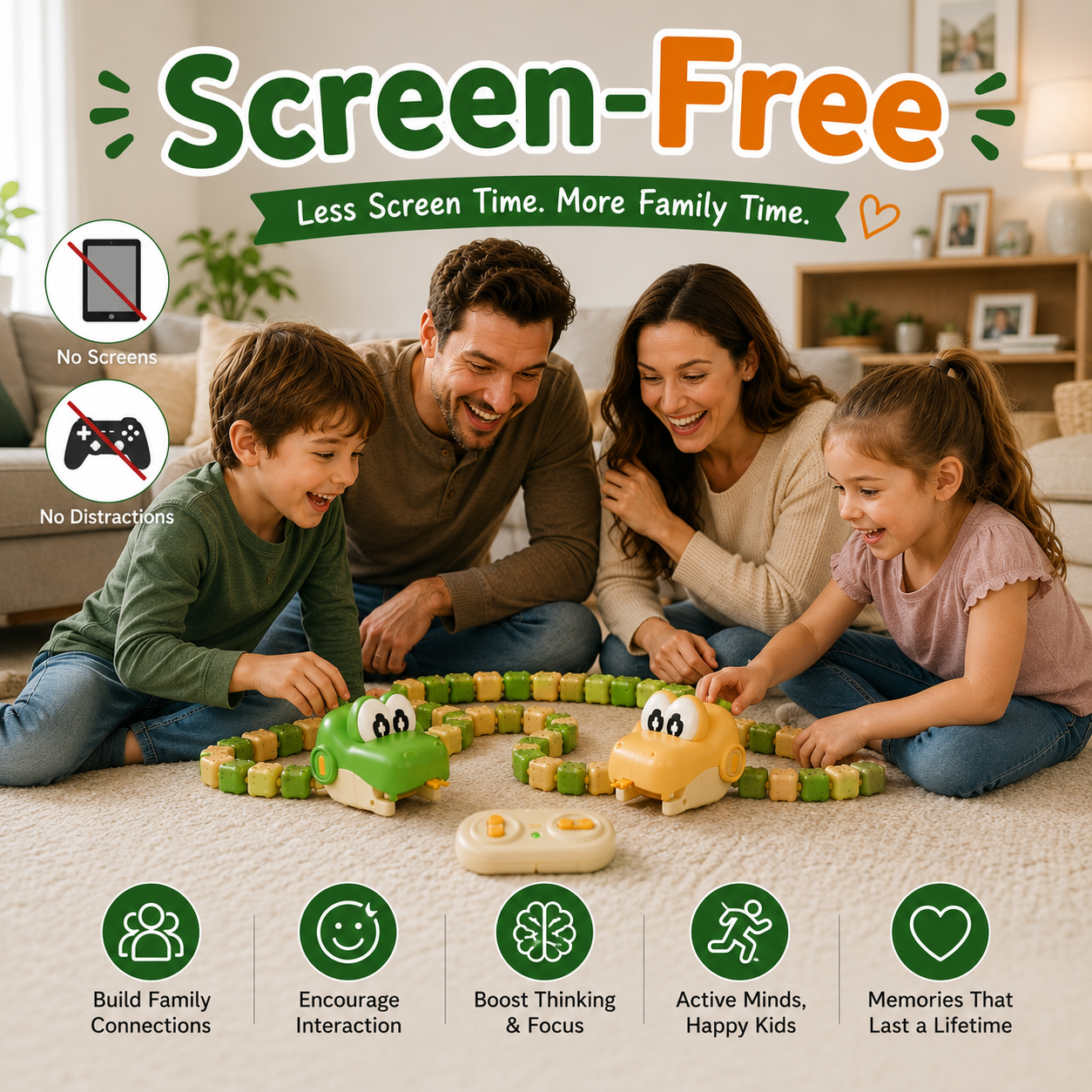Remote Control Real-Life Growing Snake Game Toy for Kids