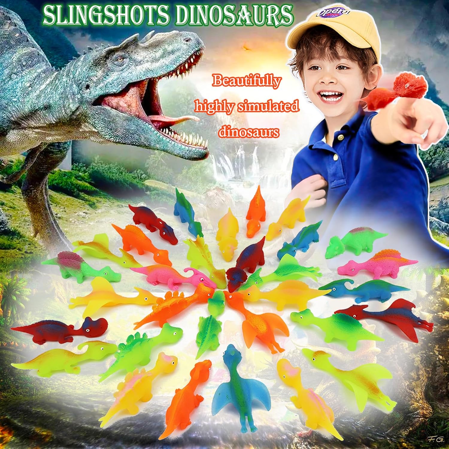 Slingshot Dinosaur Finger Toys