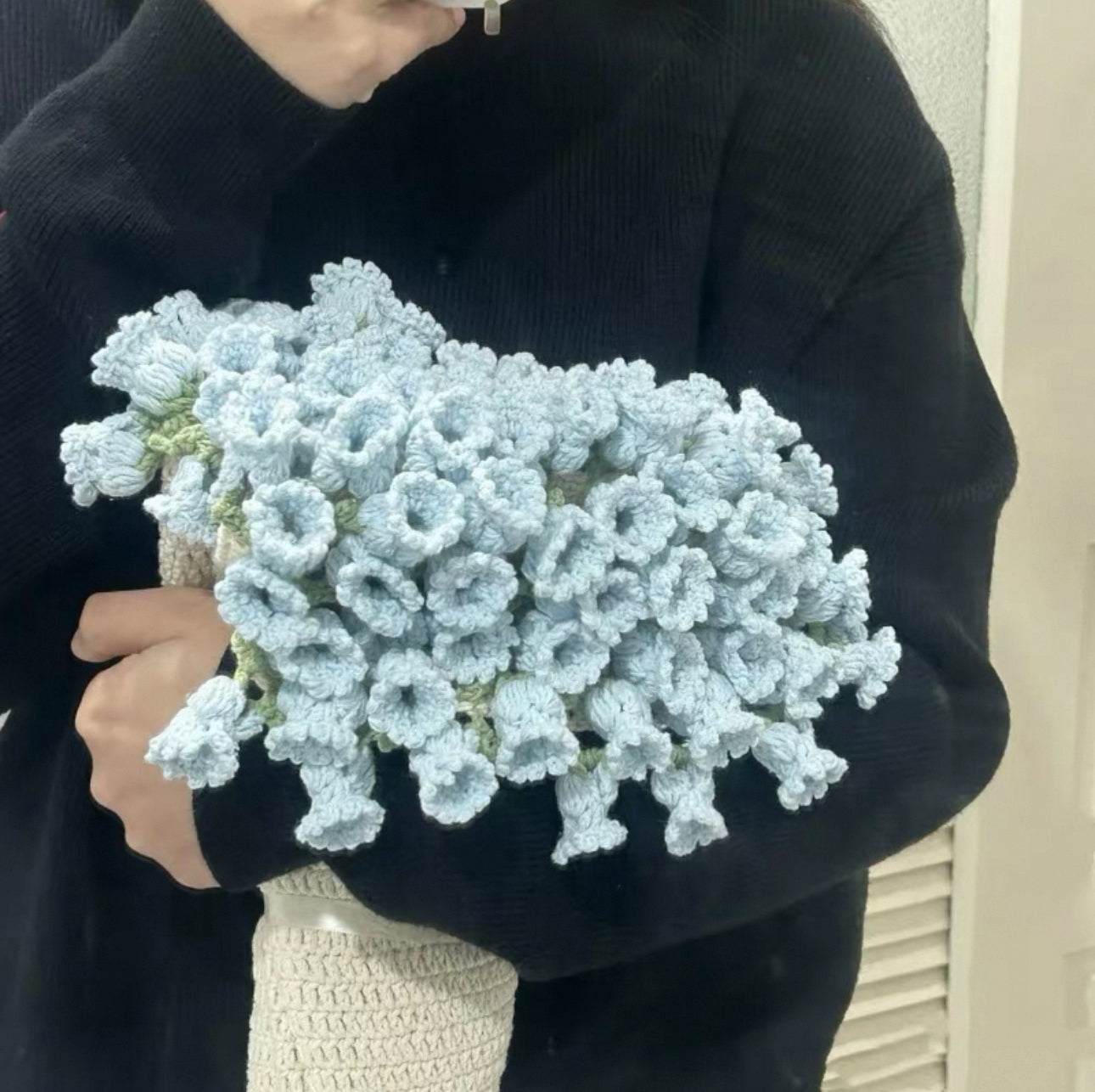 Handmade Crochet Flower Bouquet Blanket (Finished Product)