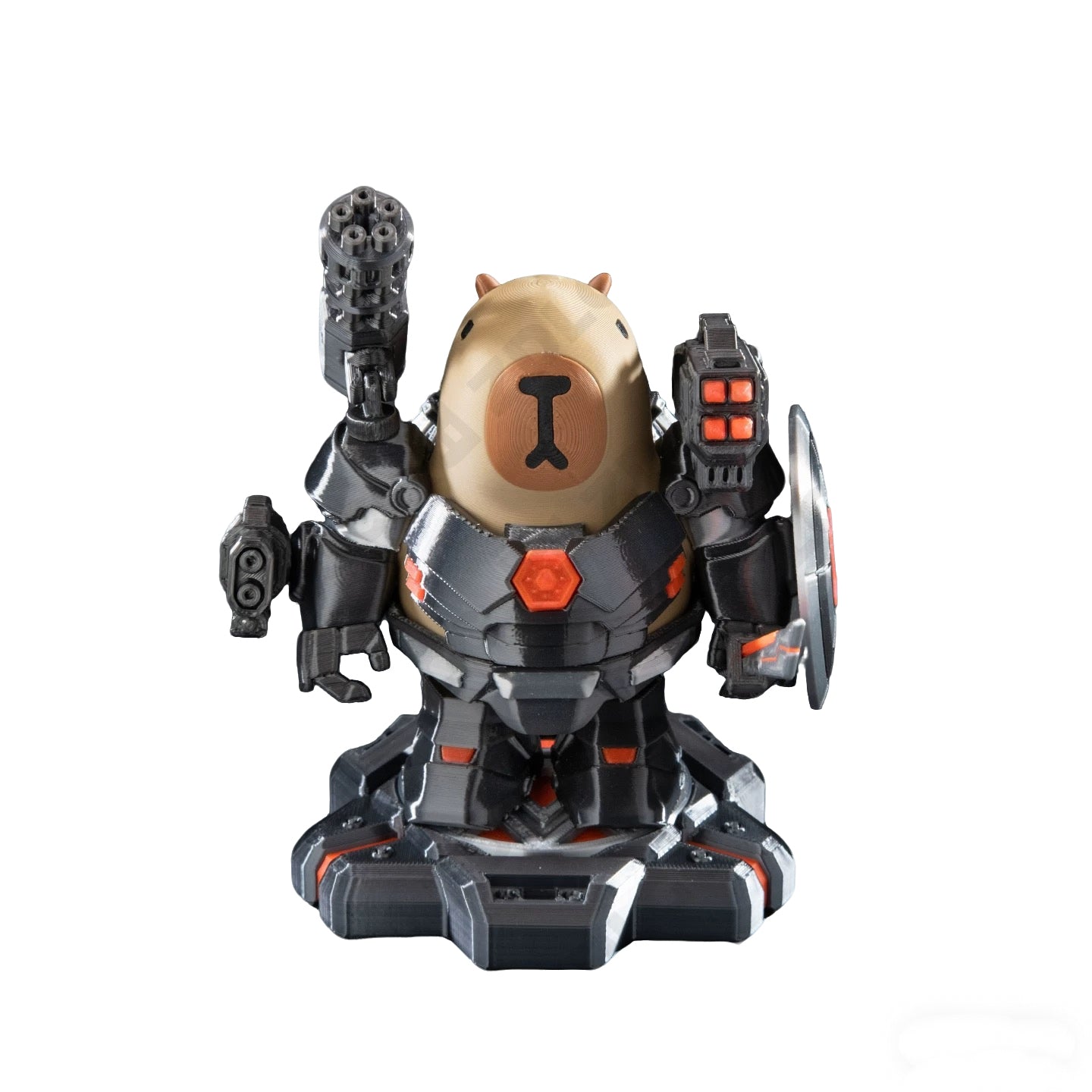 Capy War Machine Magnetic Equipment Toy Set Ironbara Desktop Collectible Toy