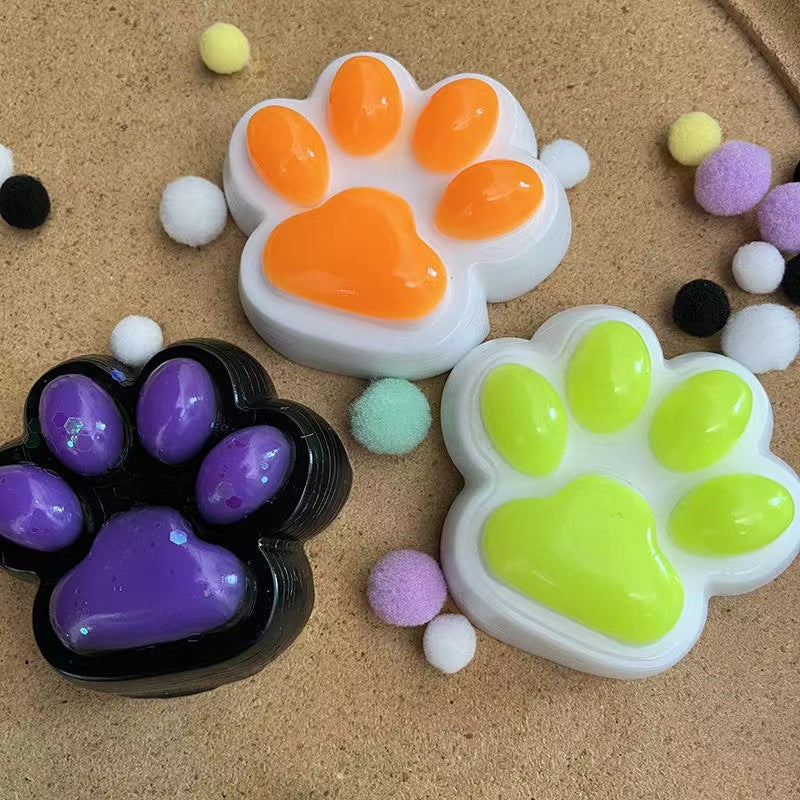 4Pcs Taba Squishy Cat Paw Squeeze Toys