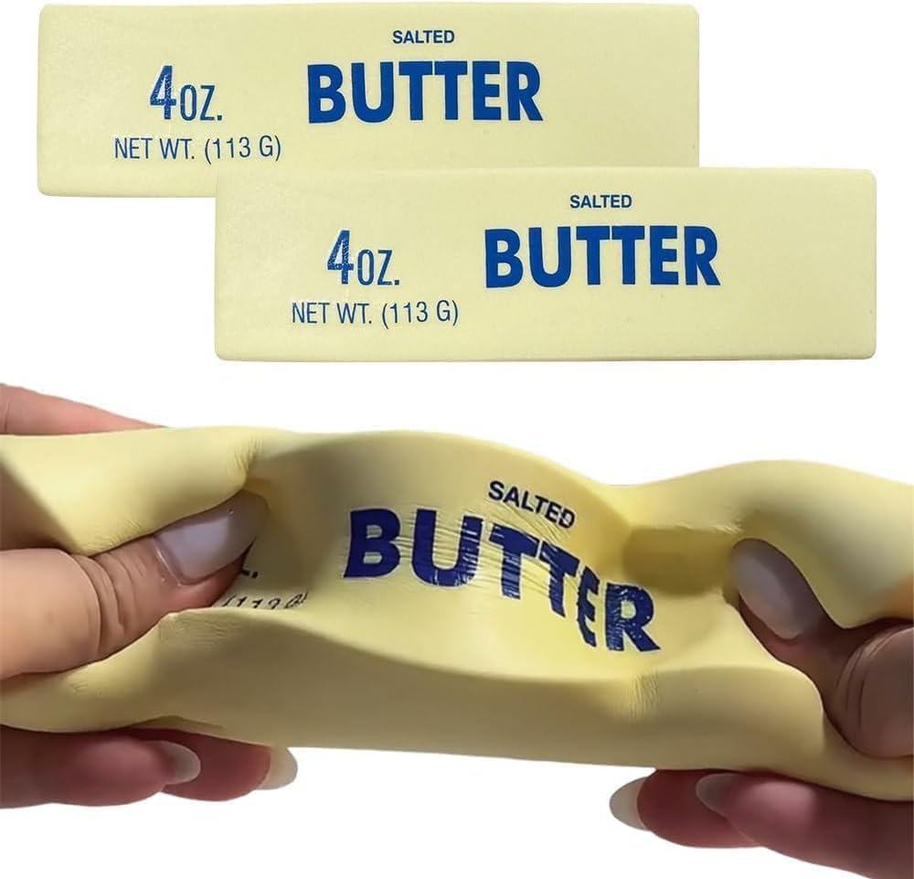 Realistic Butter Stress Ball Soft Satisfying Slow Rebound Squeeze Toy