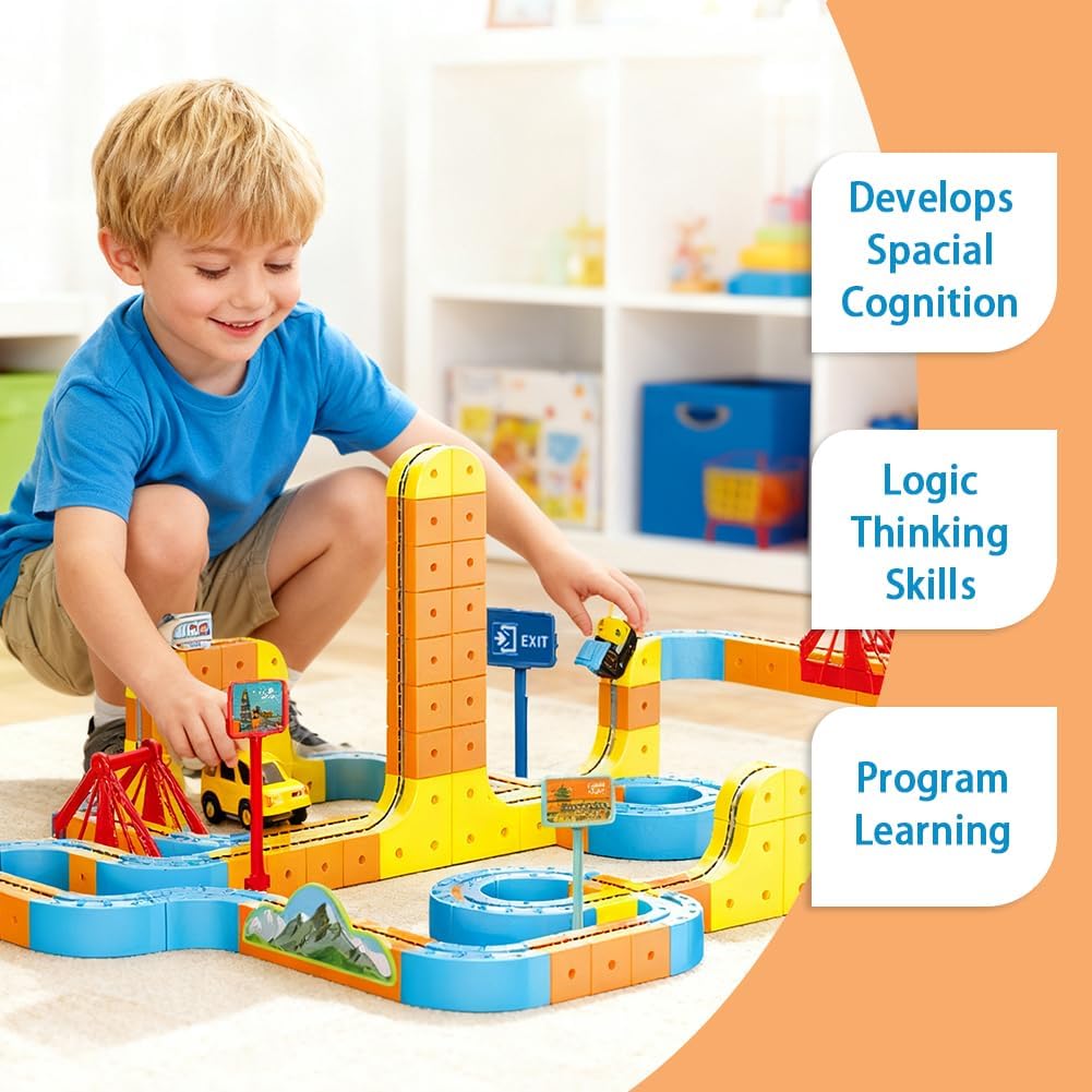 Gleetoy MagRun Magnetic Track Train Toy (118 Pcs)