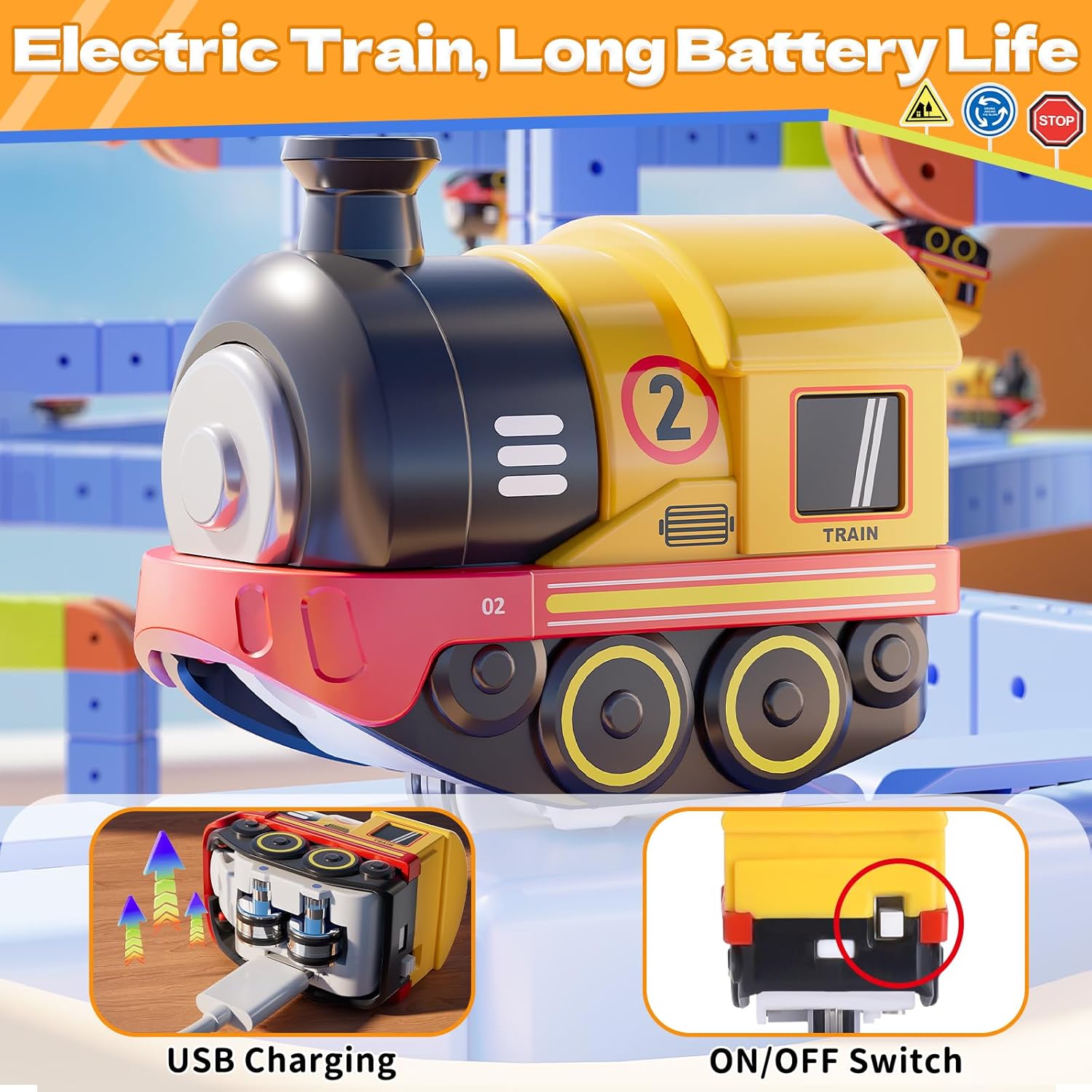 Gleetoy MagRun Magnetic Track Train Toy (101 Pcs)