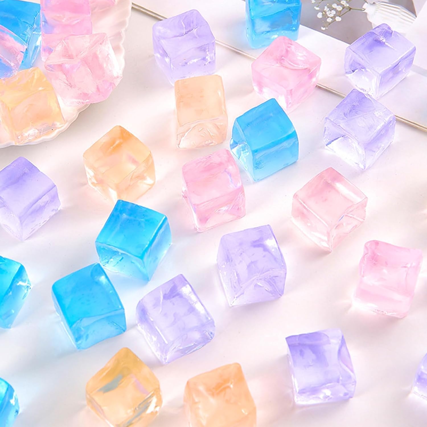 24 PCS Ice Cube Stress Balls Satisfying Squeeze Fidget Toys