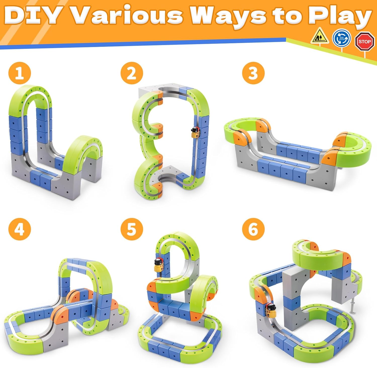 Gleetoy MagRun Magnetic Track Train Toy (101 Pcs)