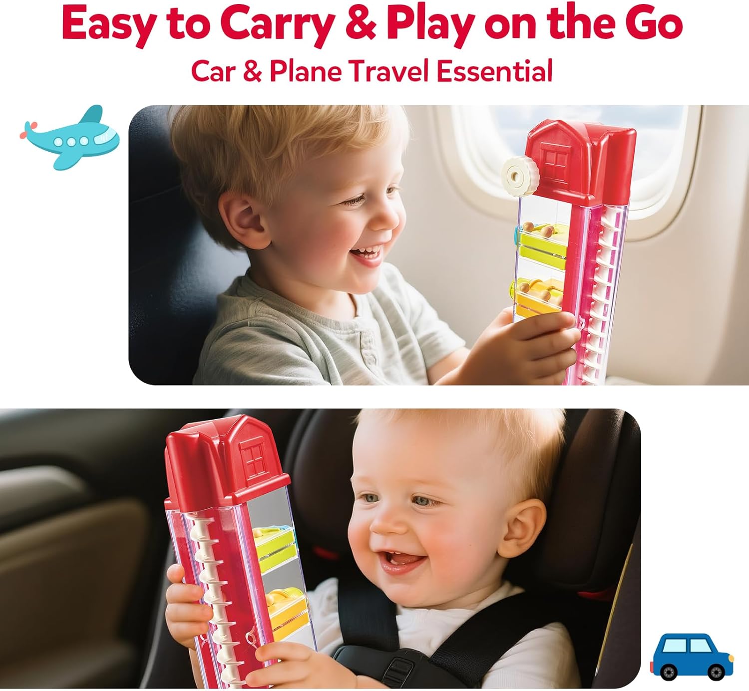 Montessori Egg Drop Toy for Toddlers Travel Fine Motor Toy