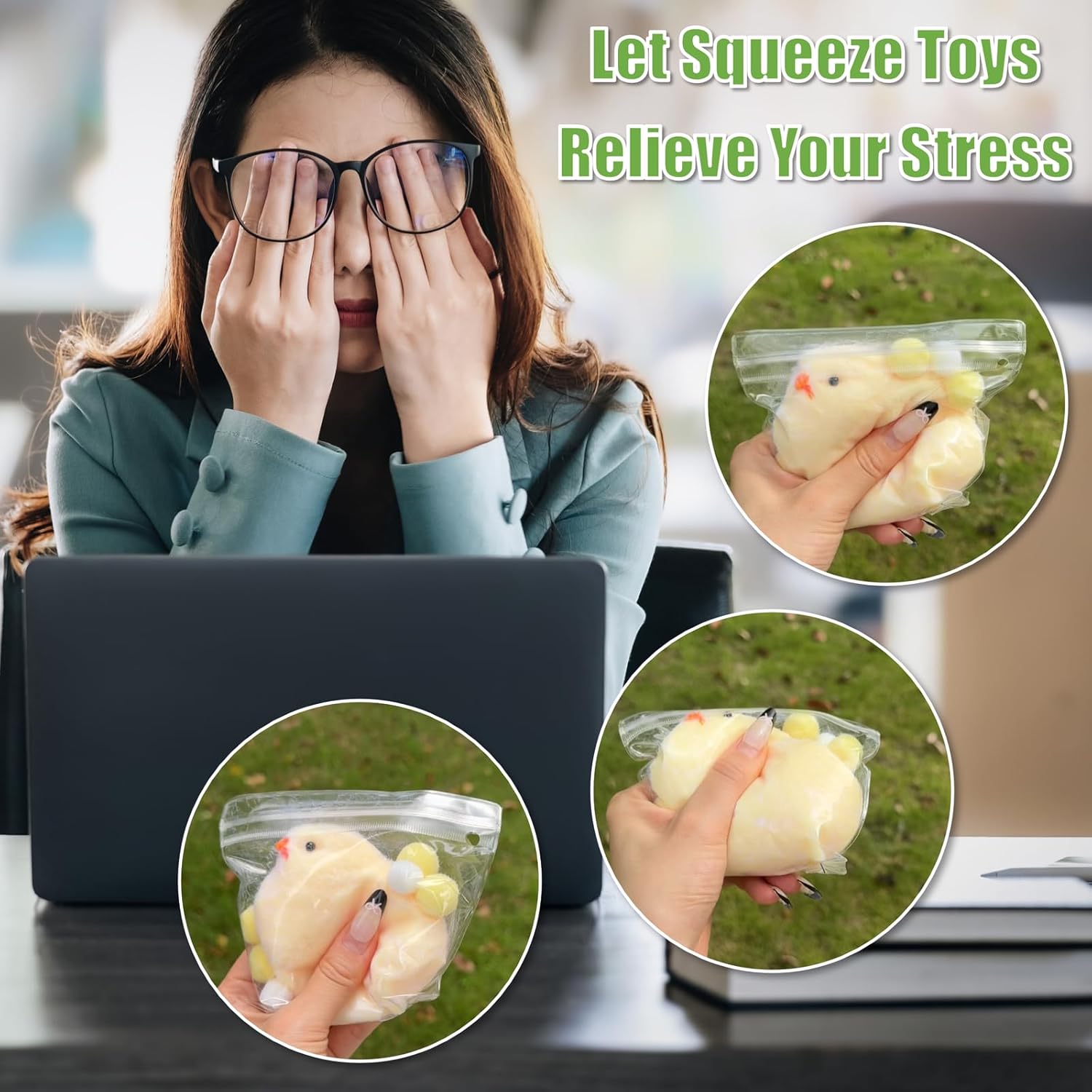 Handmade Ultra Soft Chick Taba Squishy Fidget Toy
