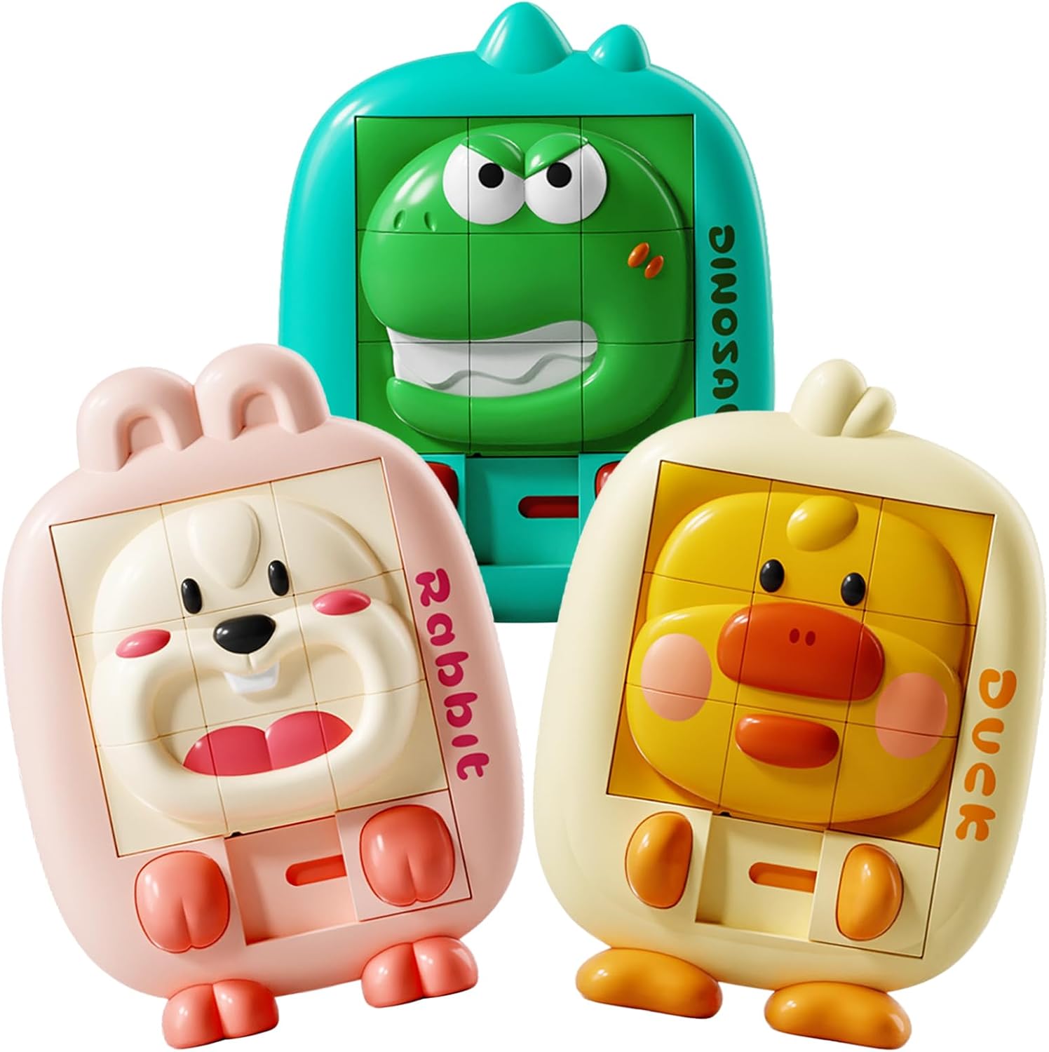 Animal Sliding Puzzle Toy for Kids – Montessori Brain Teaser Travel Game