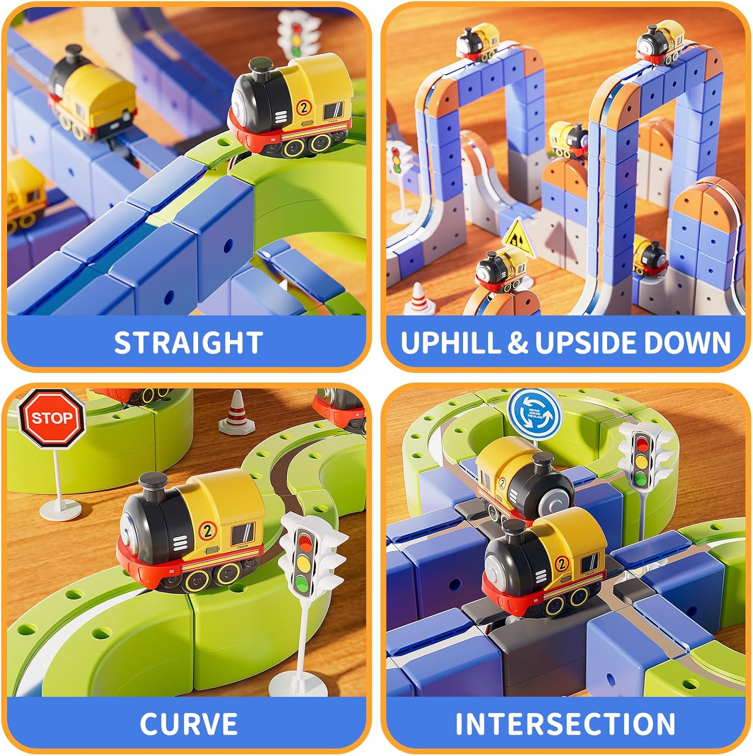 Gleetoy MagRun Magnetic Track Train Toy (101 Pcs)