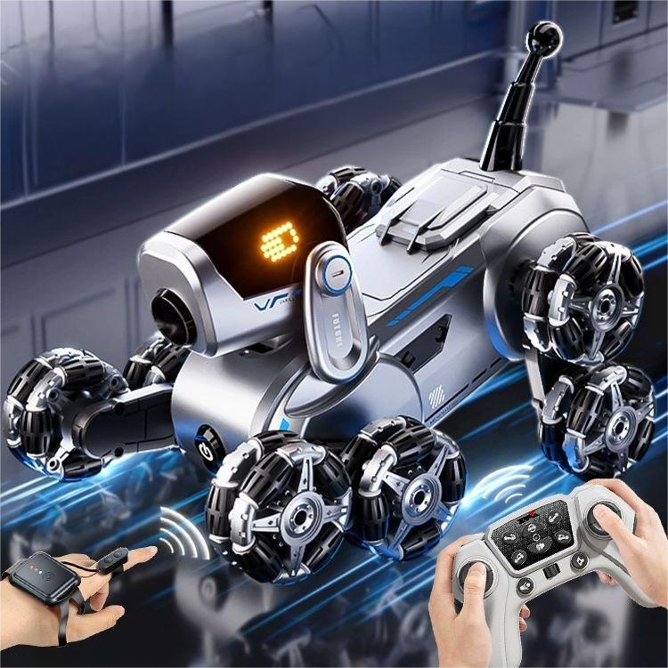 Gleetoy 8WD Remote Control Stunt Robot Dog with Gel Blaster Toy