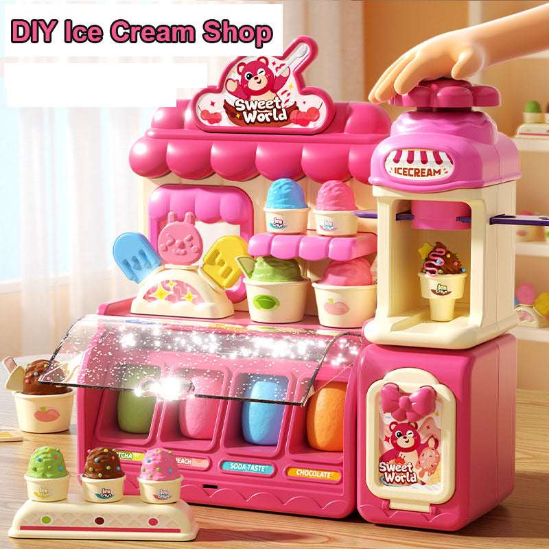 DIY Ice Cream Modeling Clay Shop for Kids 70 PCS