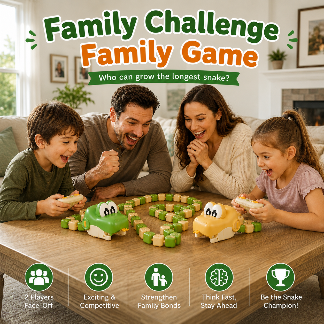Remote Control Real-Life Growing Snake Game Toy for Kids