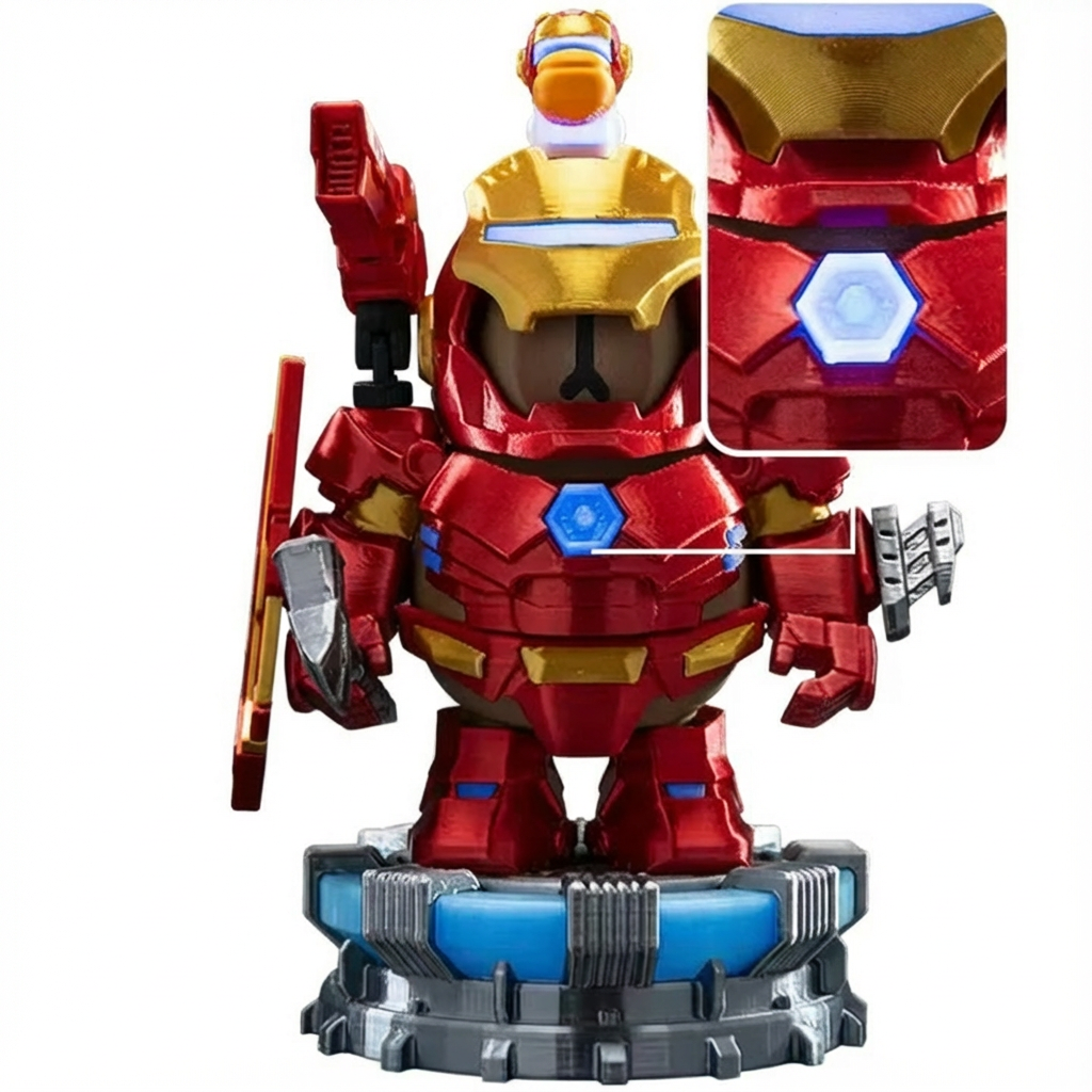 Iron Capybara Magnetic Equipment Toy Set Desktop Collectible Toy