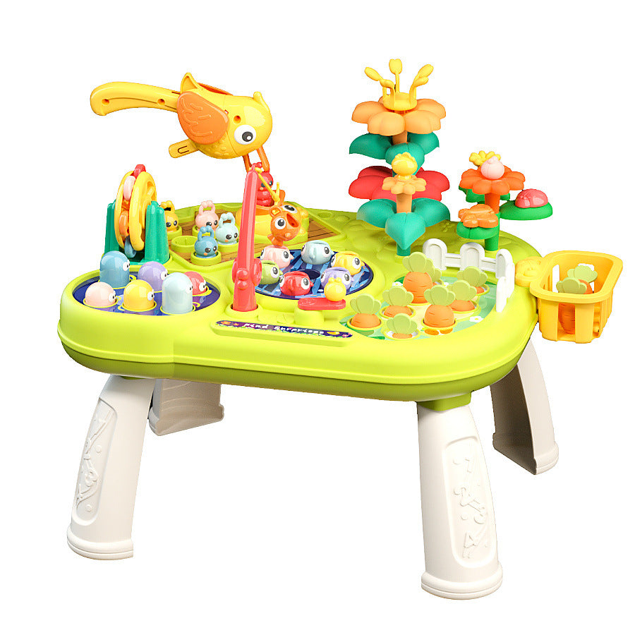 6-in-1 Toddler Activity Play Table Early Learning Montessori Toy