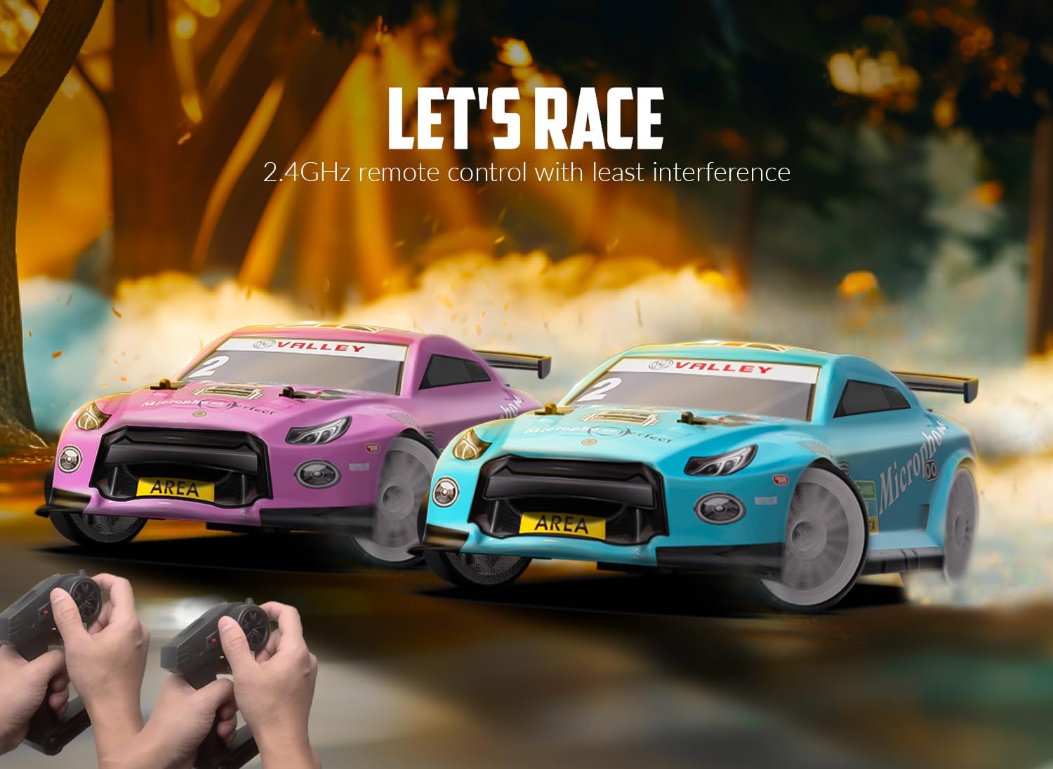 RC Drift Car 1:14 Scale 4WD 15MPH Fast Remote Control Toy