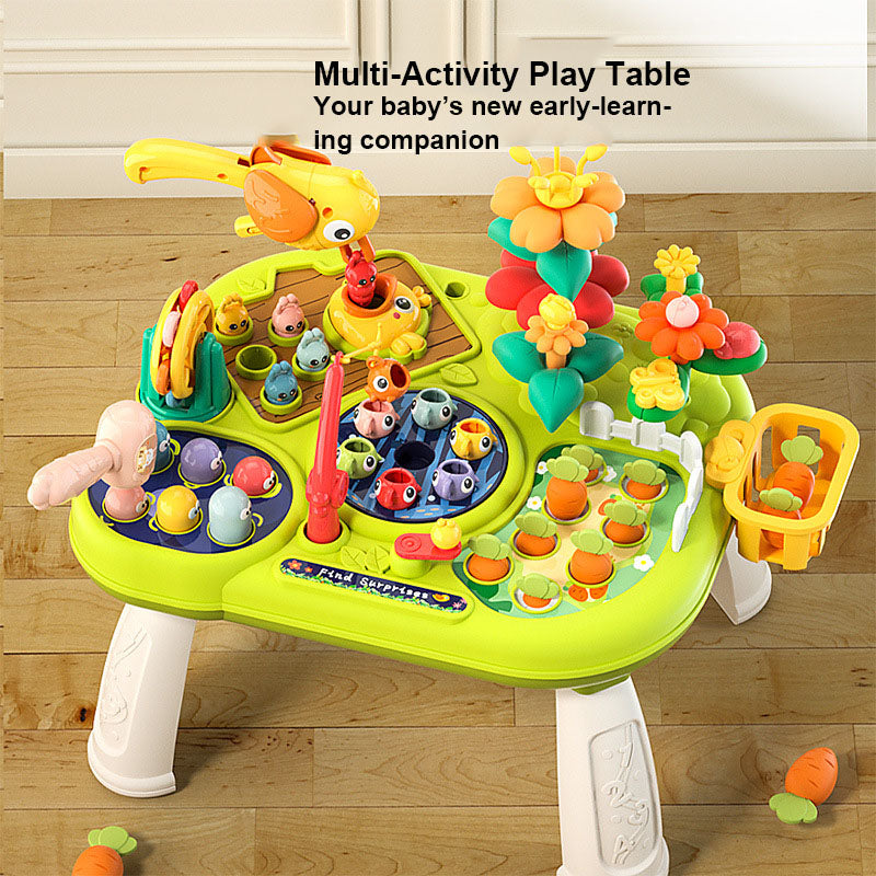 6-in-1 Toddler Activity Play Table Early Learning Montessori Toy