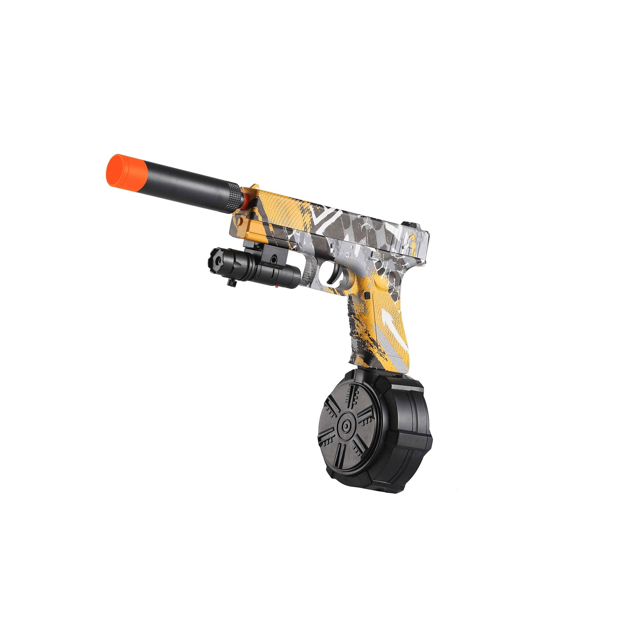Gleetoy Pistola Glock Eléctrica Pistola Blaster de Gel (Amarillo)