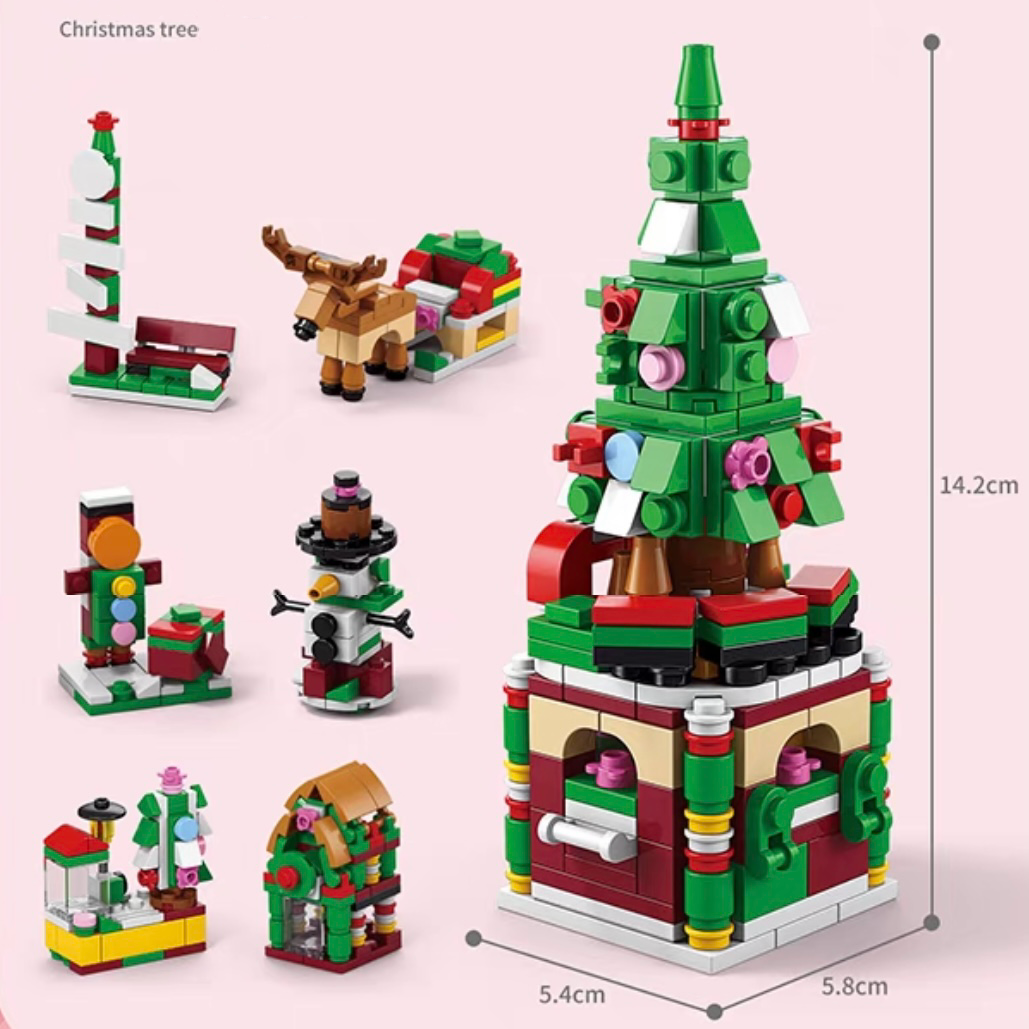 Gleetoy Christmas Building Blocks Playset (270 Pcs ~ 1235 Pcs)