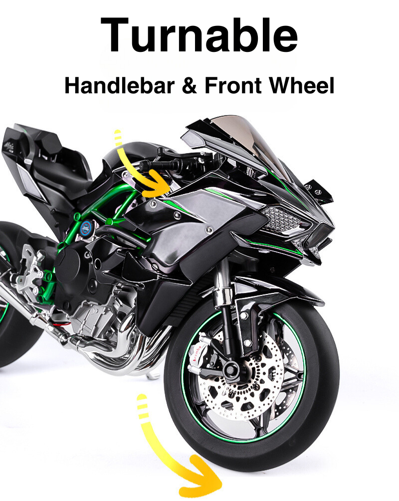 Gleetoy 1:6 Scale Kawasaki Ninjia H2R Sound and Mist Model