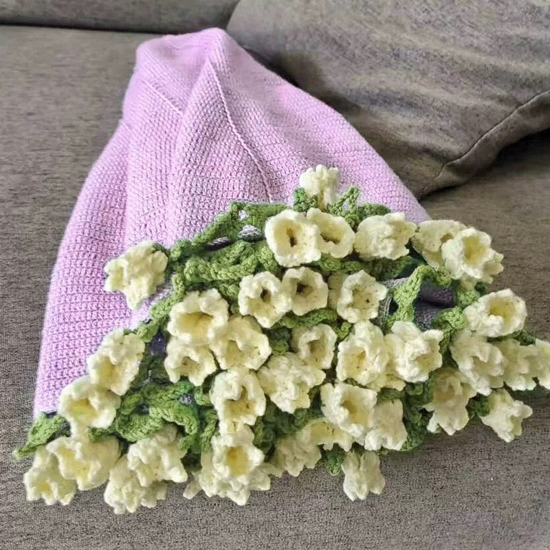 Handmade Crochet Flower Bouquet Blanket (Finished Product)