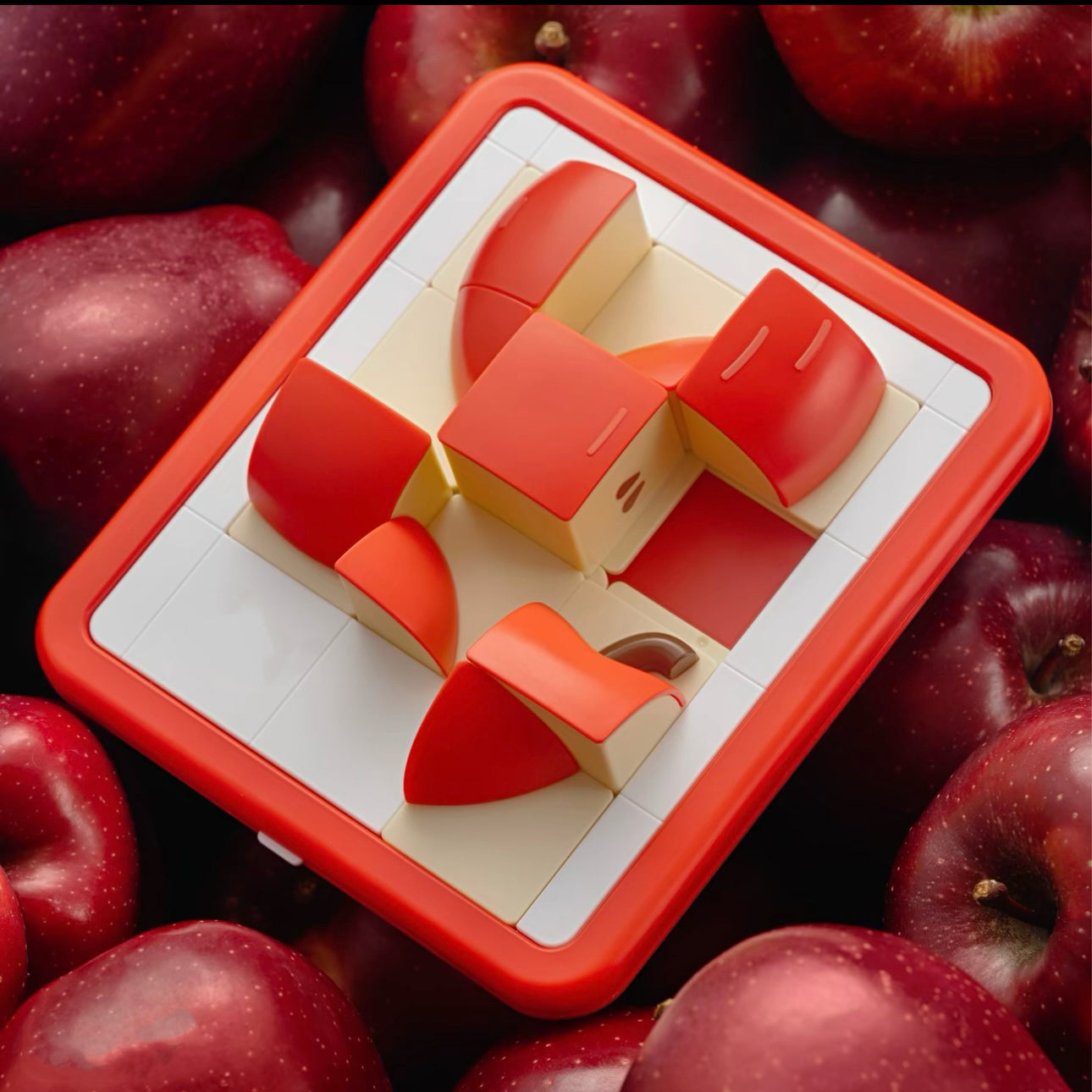 3D Fruit Sliding Puzzle Toy for Kids Brain Teaser Educational Gift