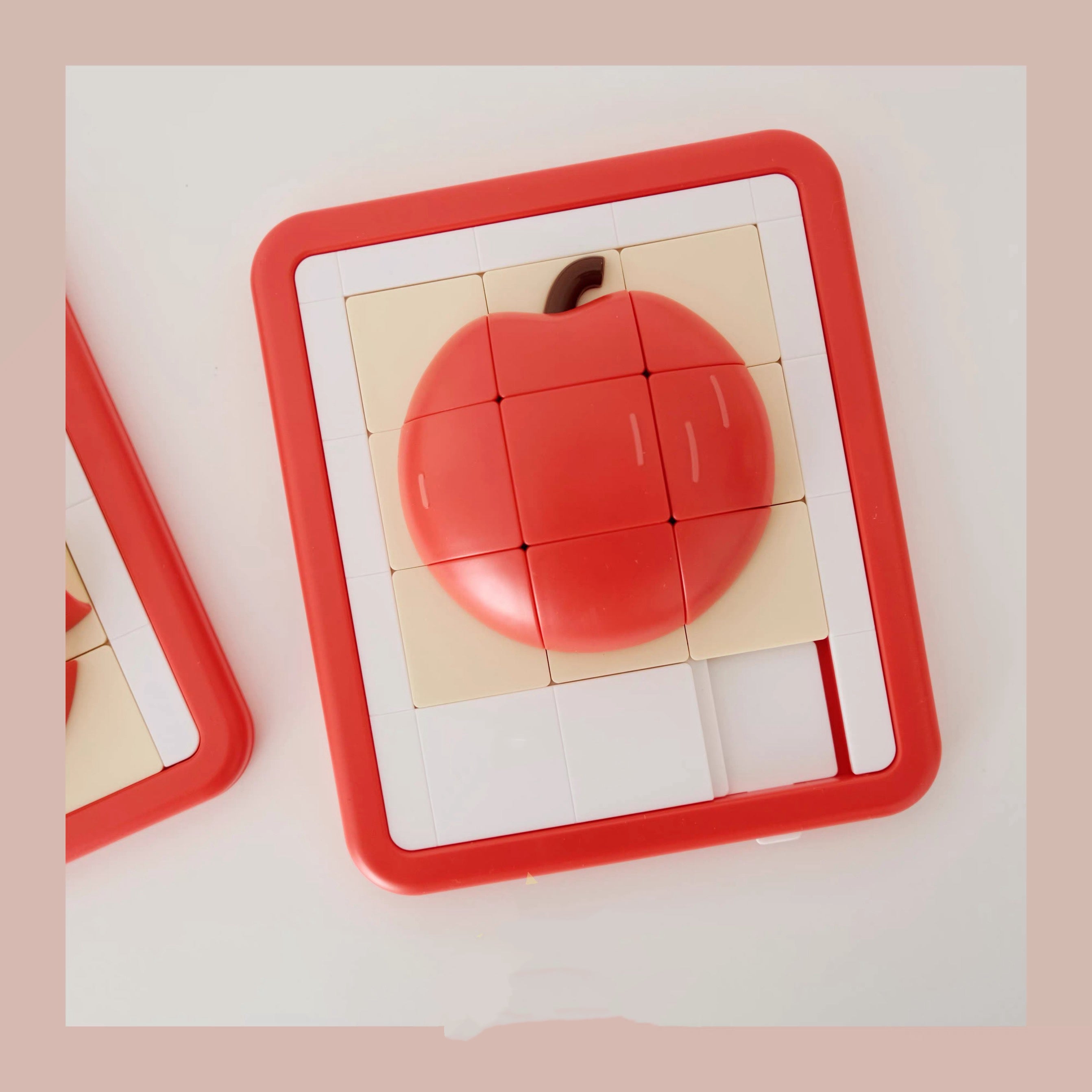 3D Fruit Sliding Puzzle Toy for Kids Brain Teaser Educational Gift