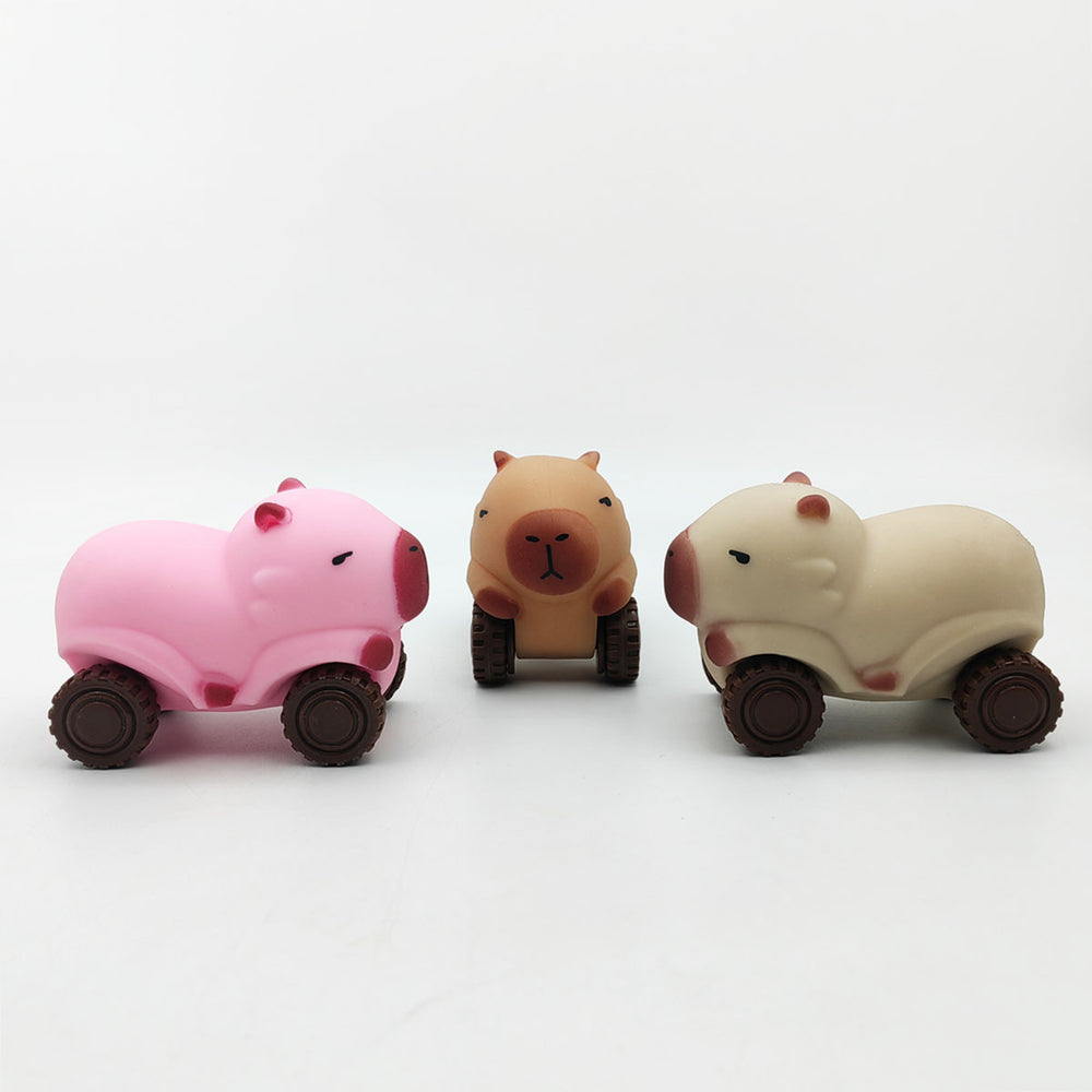 Capybara Pull Car – Soft Extensible Taba Squishy Fidget Toy | Gleetoy