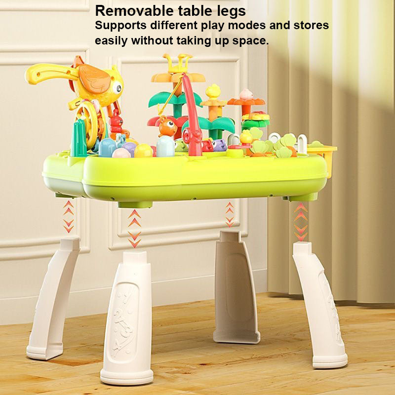 6-in-1 Toddler Activity Play Table Early Learning Montessori Toy