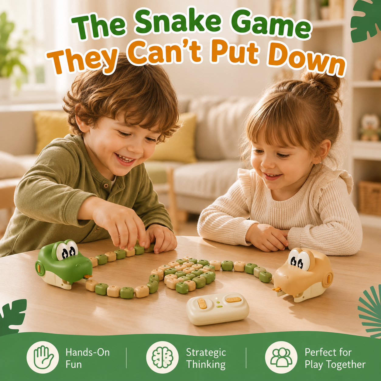 Remote Control Real-Life Growing Snake Game Toy for Kids