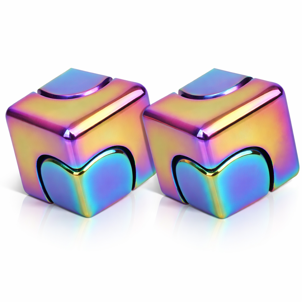 4-in-1 Metal Fidget Spinner Cube – Premium EDC Desk Toy