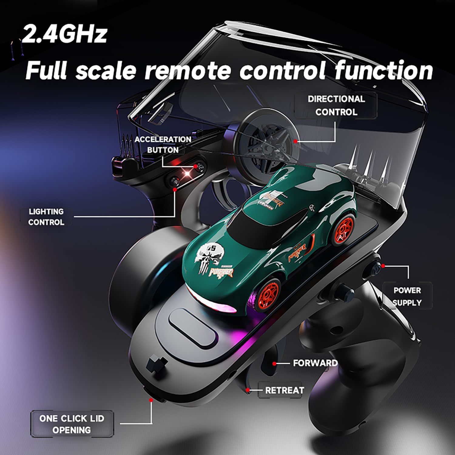 Gleetoy UltraX Pocket RC Drift Car High-Speed Mini Racer