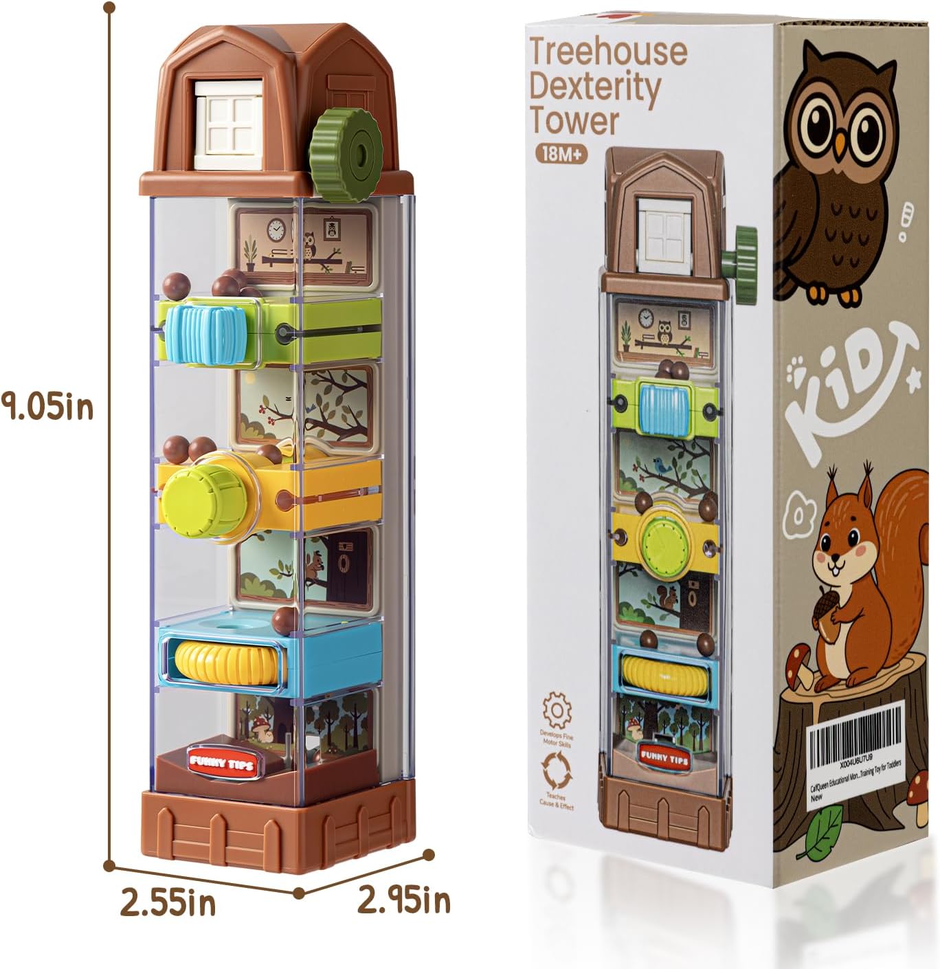 Montessori Egg Drop Toy for Toddlers Travel Fine Motor Toy