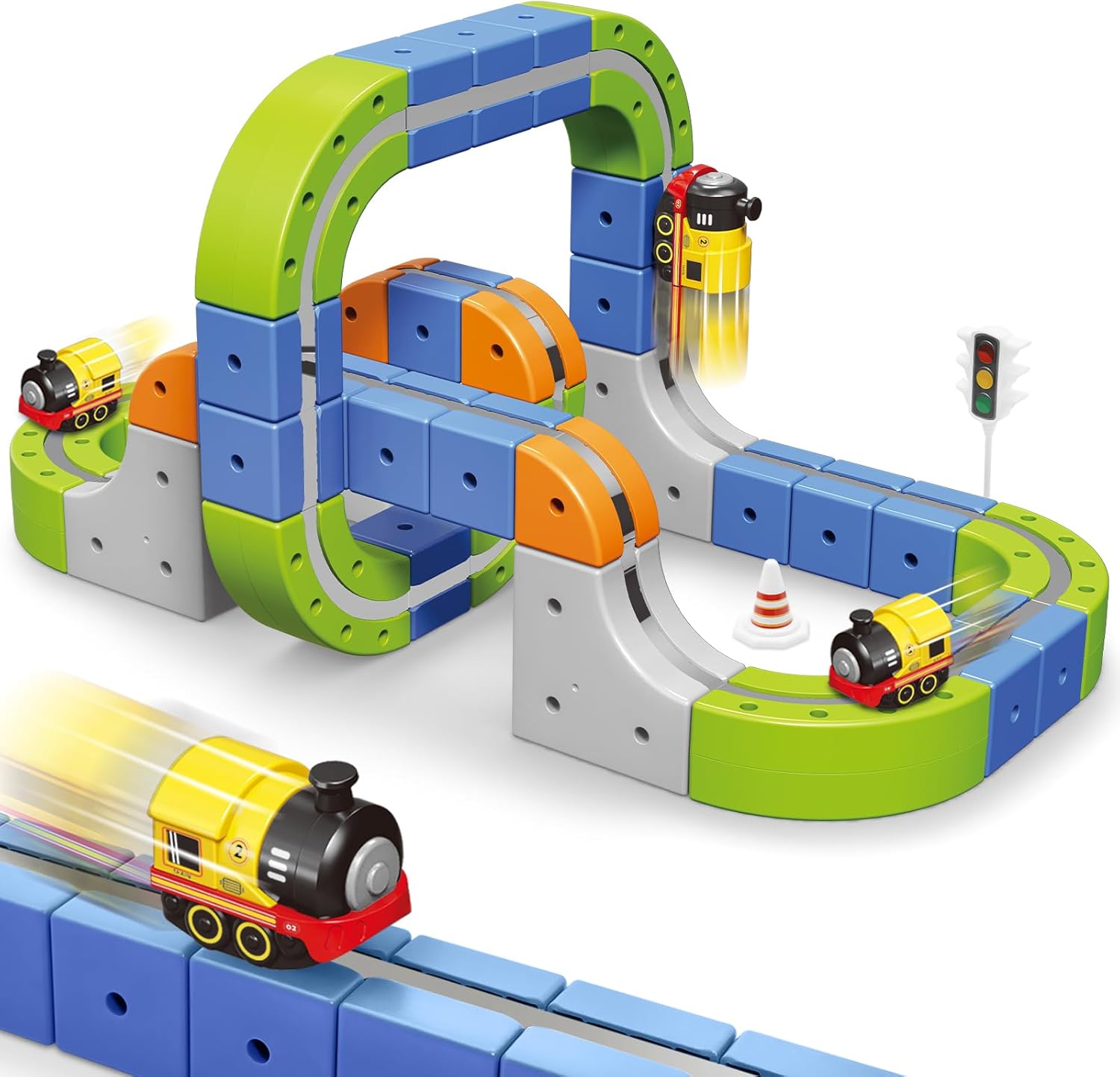 Gleetoy MagRun Magnetic Track Train Toy (101 Pcs)