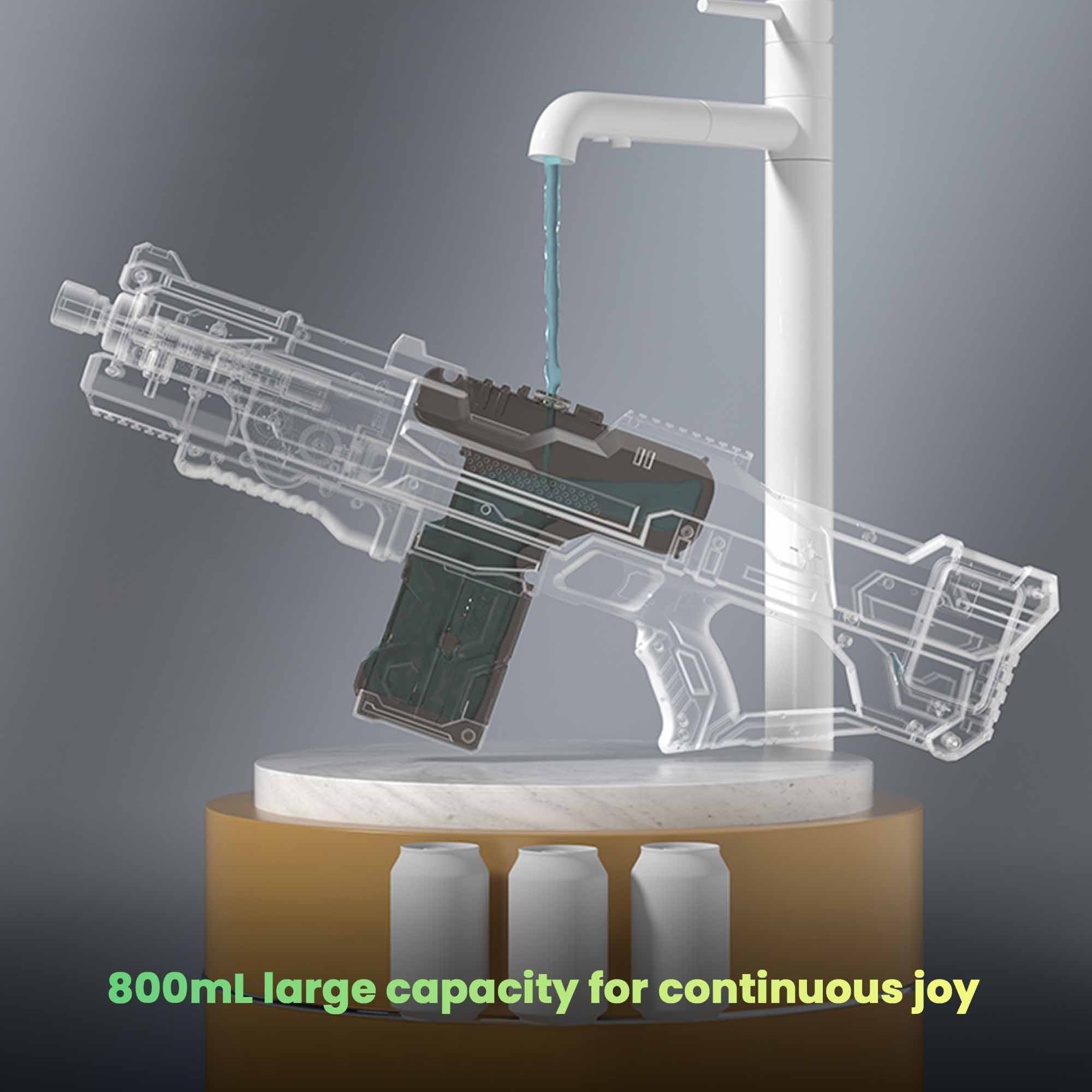 Pistola de agua espacial Gleetoy Electric M416