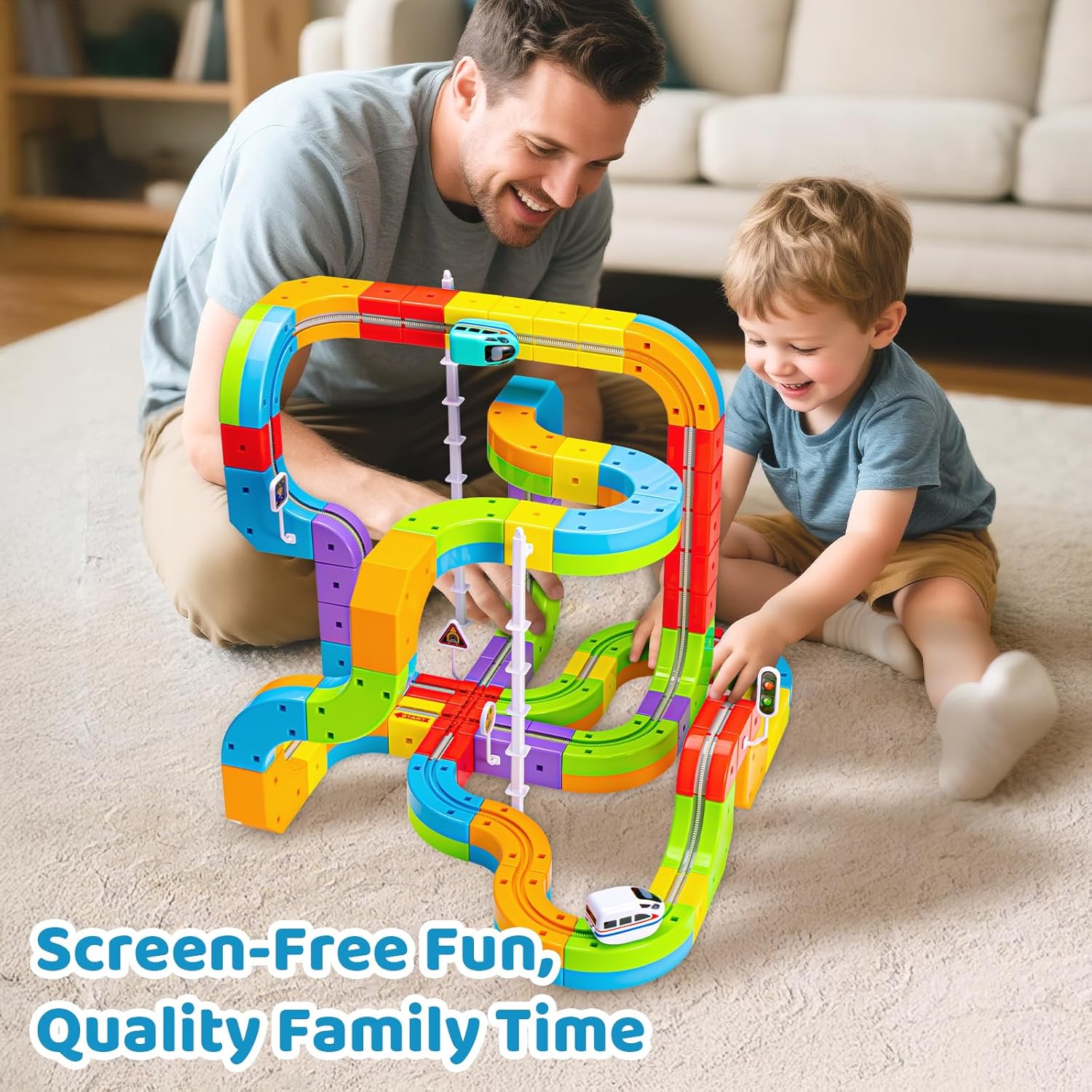 Gleetoy MagRun Magnetic Track Train Toy (118 Pcs)