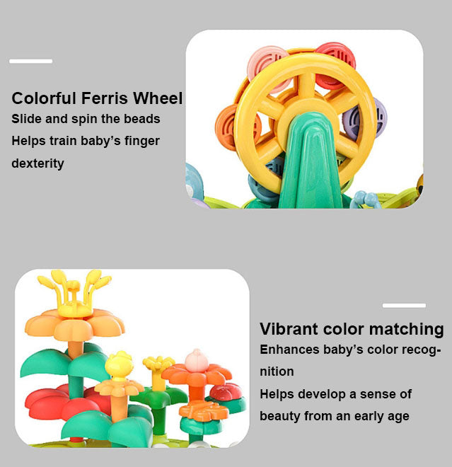 6-in-1 Toddler Activity Play Table Early Learning Montessori Toy