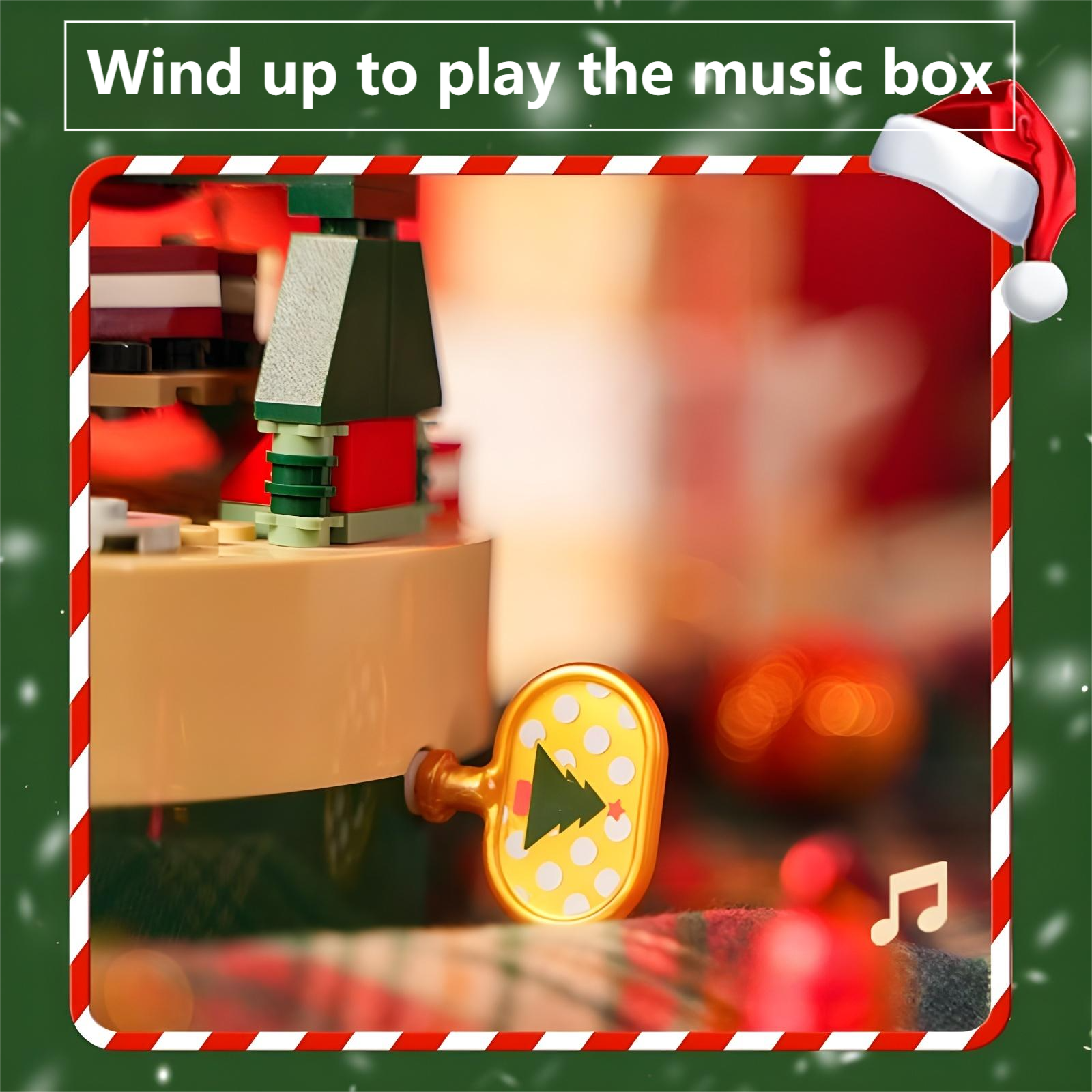Gleetoy Christmas Tree Building Blocks with Music Box Toy (360 Pcs)