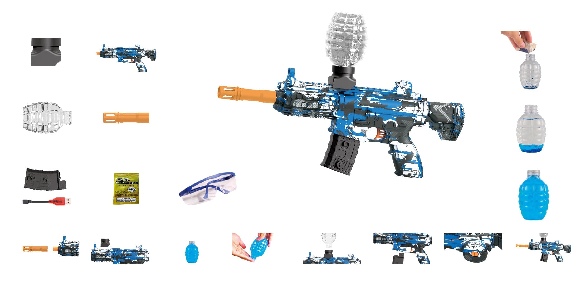 Pistola de gel Gleetoy Electric M416