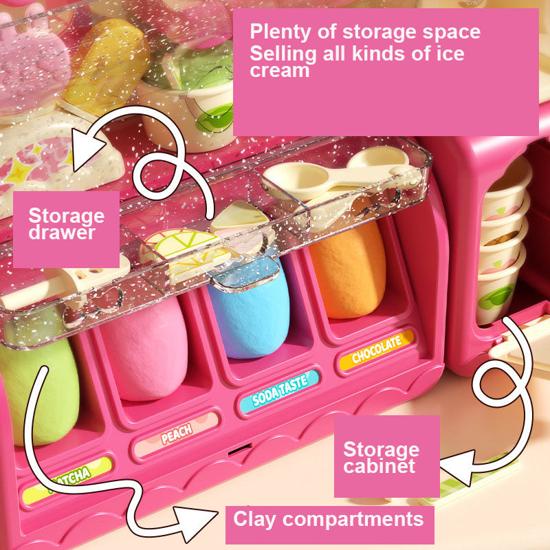 DIY Ice Cream Modeling Clay Shop for Kids 70 PCS