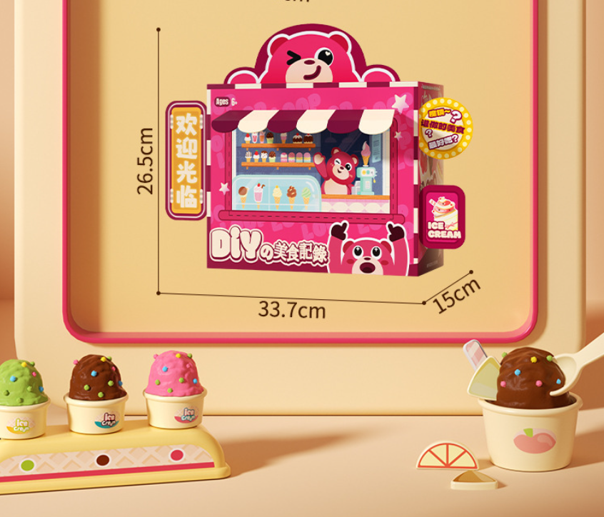 DIY Ice Cream Modeling Clay Shop for Kids 70 PCS