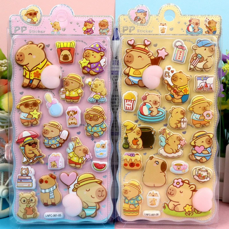 Super Cute 3D Puffy Butt Stickers – Satisfying to Press, 4-Sheet Set