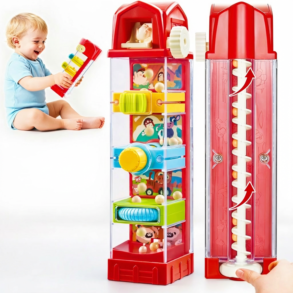 Montessori Egg Drop Toy for Toddlers Travel Fine Motor Toy